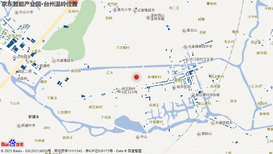 Location_map_京东智能产业园·台州温岭_None